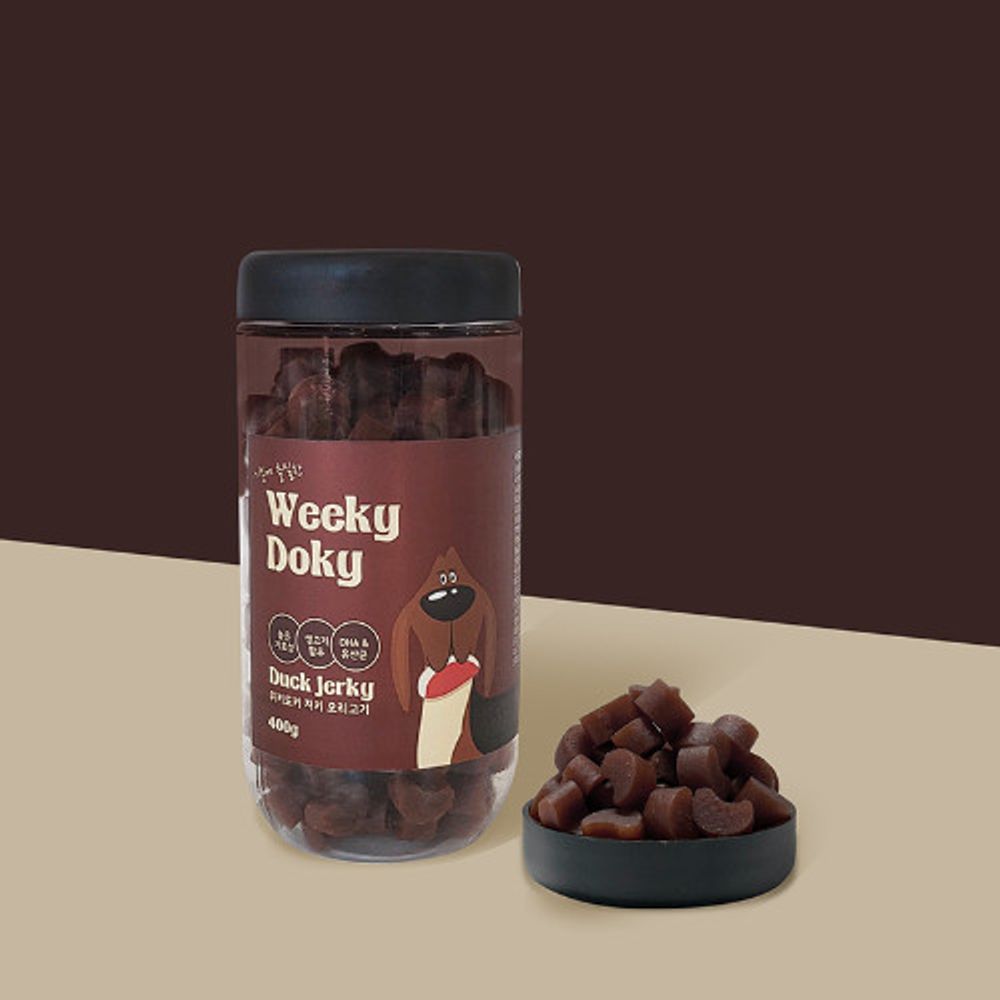 [ARK]Weeky Doky Jerky Duck Treats, High Palatability, Contains Raw Meat, DHA, Raw Lactic Acid Bacteria_Made in Korea
